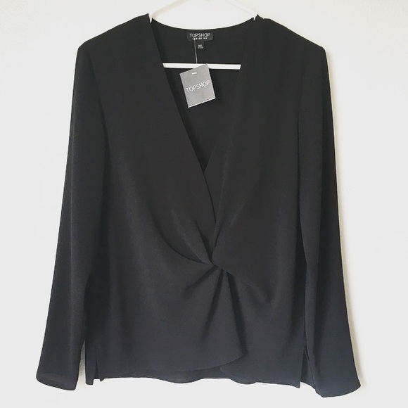 Topshop Tops - Top shop wrap style ruched top