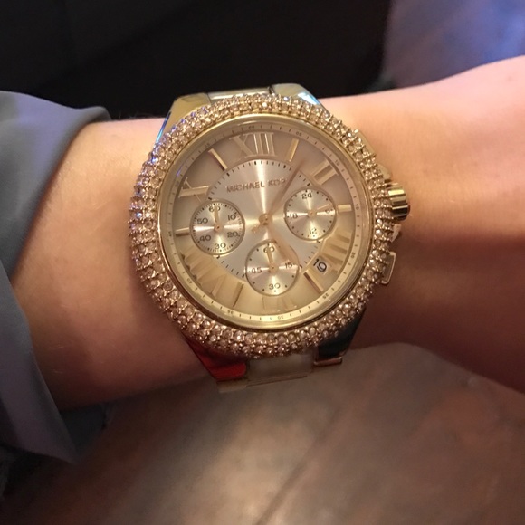Gold Michael Kors watch main image 3
