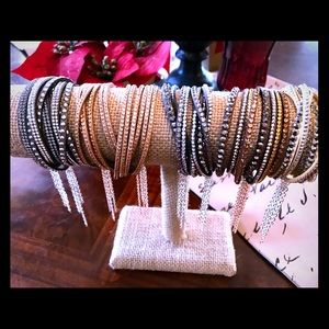 Leather rhinestone wrap bracelets with chain Leather rhinestone wrap bracelets with chain