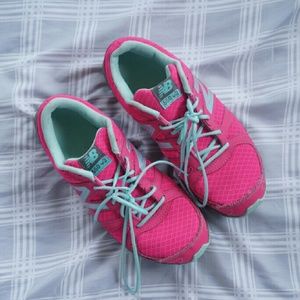 Hot Pink and Aqua New Balance 550 v3