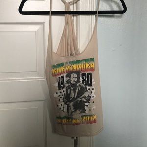 bob marley graphic tank