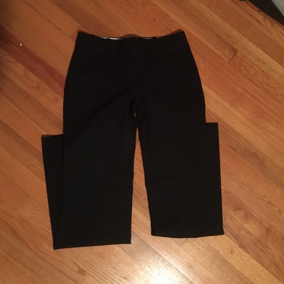 Ann Taylor black pin stripe pants-size 0