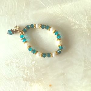 Emerald bead bracelet from Casablanca ,Morocco.