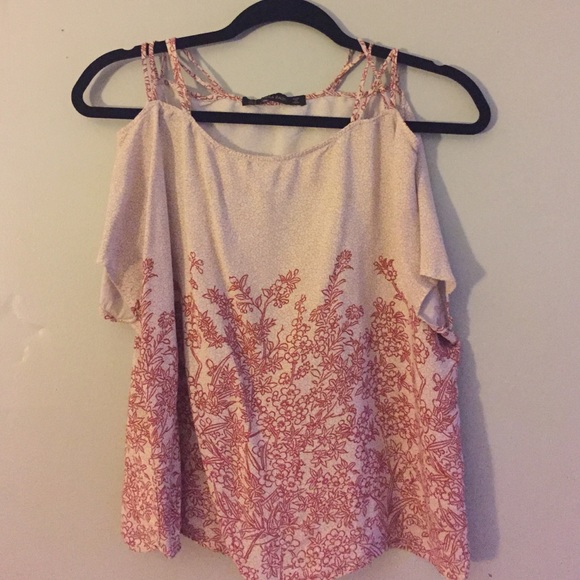 Zara open shoulder top