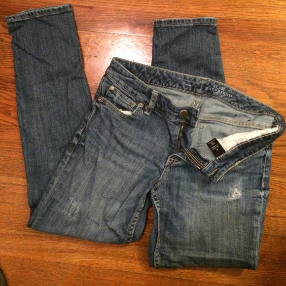 Distressed Boyfriend Jeans