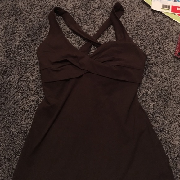 Victoria's Secret bra top cross back brown size S