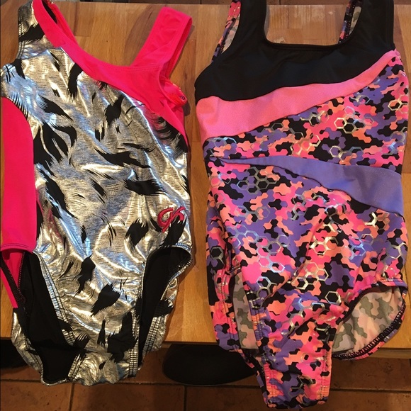 Girls medium gymnastics leotards