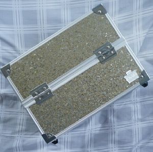 Gold Glitter Caboodles Traincase