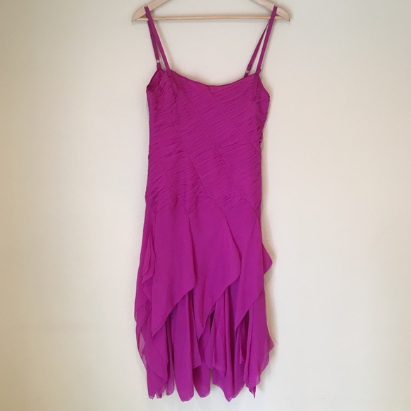 BCBG MaxAzria Collection Fushia Chiffon Dress