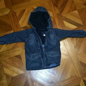 Baby Gap fleece lined denim coat