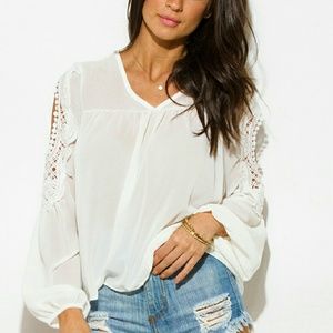 White Chiffon TOP
