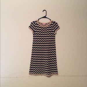 Lilly Pulitzer Navy/Gold Striped Sweater Dress
