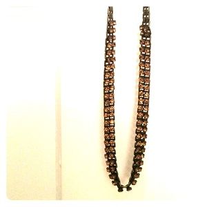 JCrew Brown Crystal Necklace