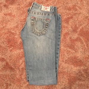 True Religion Ripped Flare Jeans