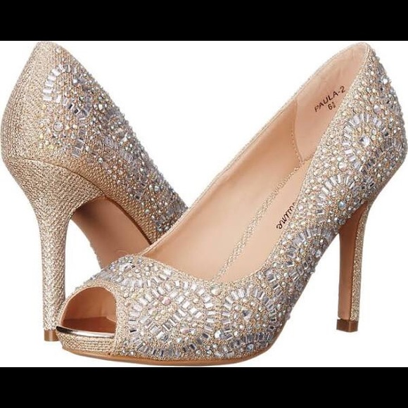 Sparkle Peep Toe Pump