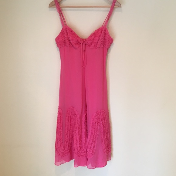 BCBG MaxAzria Collection Pink Chiffon Dress