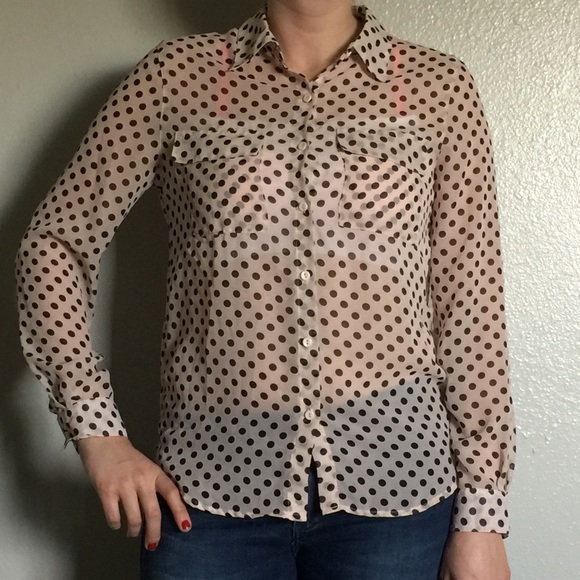 Sheer button down forever21