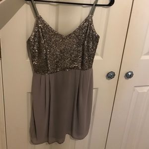 Gray Sequin Dress