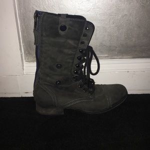 Steve Madden lace up combat boots