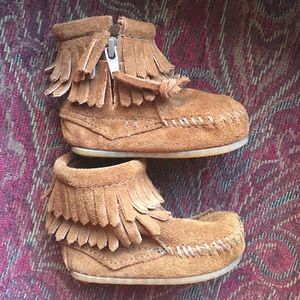 Baby Minnetonka booties