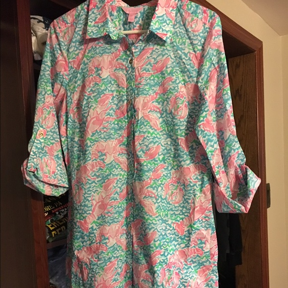 NWT Lilly Pulitzer Lobstah Roll Captiva Tunic-Med