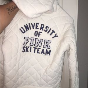 Victoria's Secret Ski Jacket with fur hood