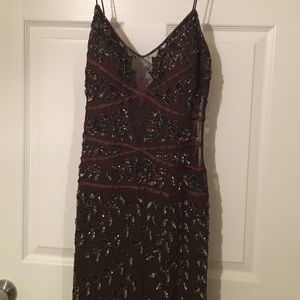 Brown sequin gown. Gorgeous, only worn once.