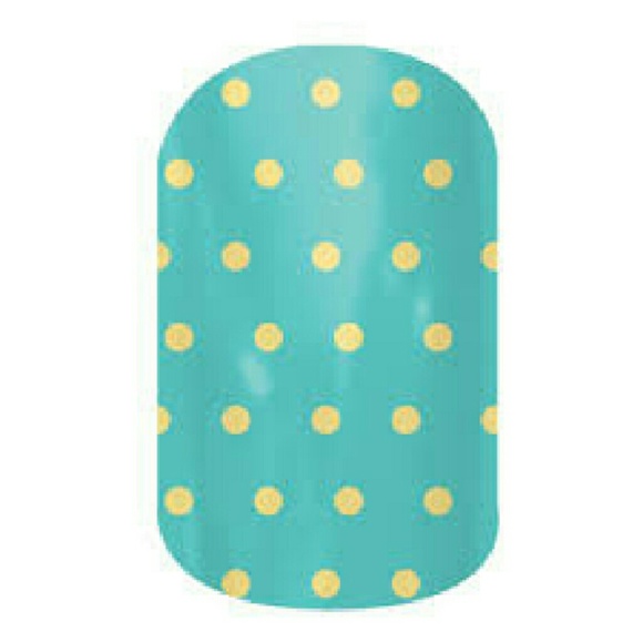 🎉HP🎈NIP Jamberry Teal Mini Polka nail wraps