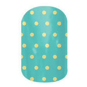 🎉HP🎈NIP Jamberry Teal Mini Polka nail wraps
