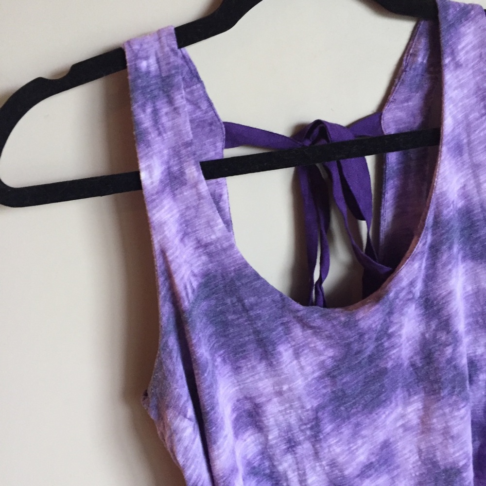 Purple Tie Dye Tank Top