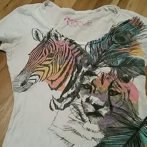 Zebra,lion colorful t shirt