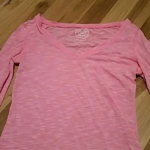 Soft pink long sleve