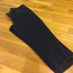 Dark denim capris