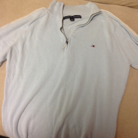 Tommy Hilfiger sweater pale blue  size M - Picture 2 of 2