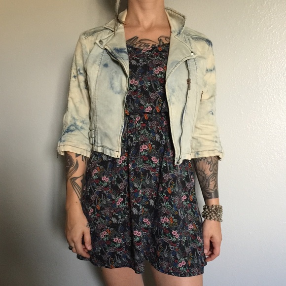 Mink Pink Acid wash jacket