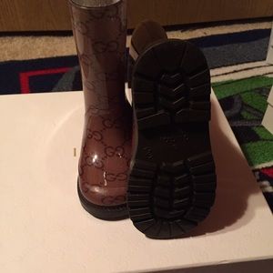 Kids Gucci rain boots unisex