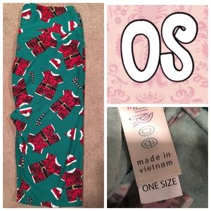 Lularoe Christmas leggings Santa suits NWT OS