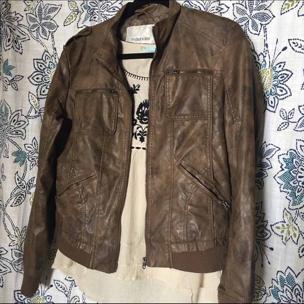 Faux Leather Jacket