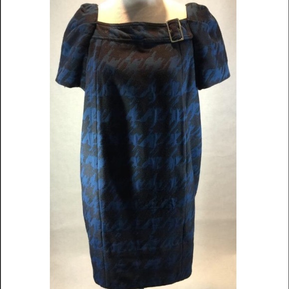 Marc by Marc Jacobs Blue Houndstooth dress