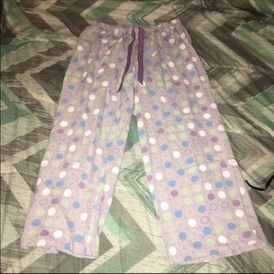 Lavender Polka Dot Pajama Bottoms