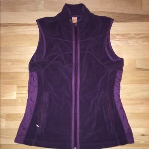 Lucy Purple Fleece Vest