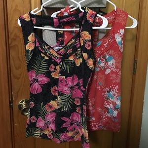 Floral tank tops