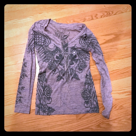 Buckle long sleeve shirt