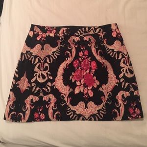 Embroidered Forever 21 Mini Skirt