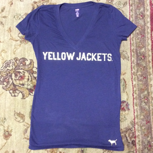 Victoria's Secret PINK Yellow Jackets Tee