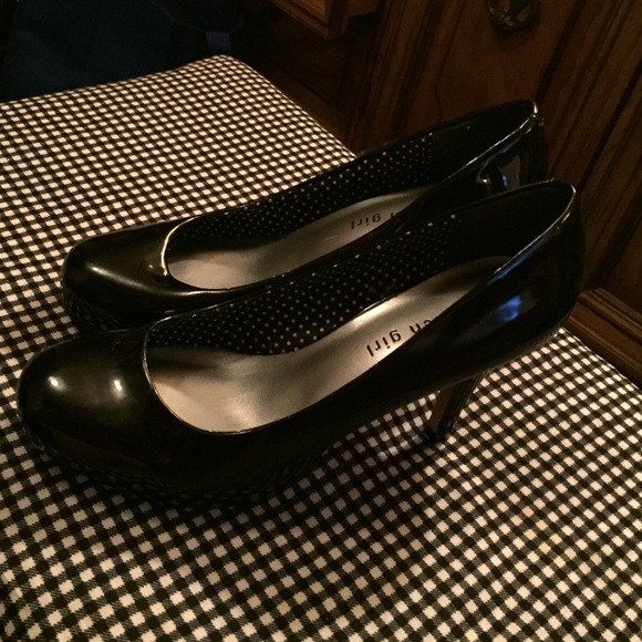 Patent Black Heels