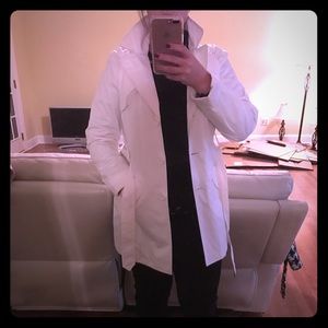 Express White Trench Coat/Rain Coat