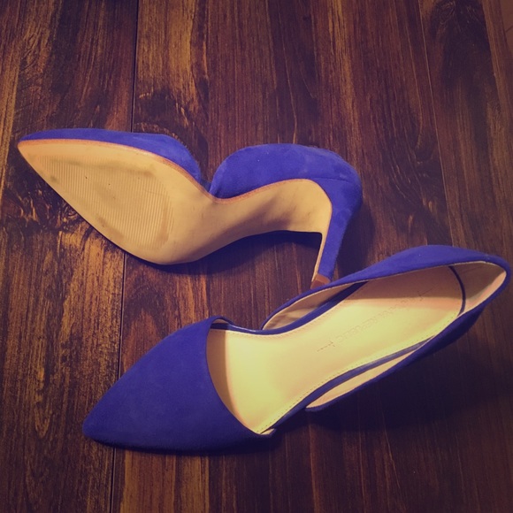 Banana Republic blue suede shoes