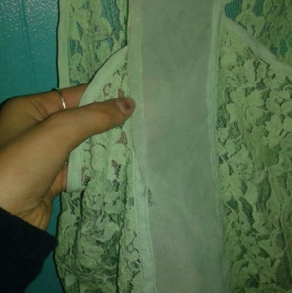 Mint Lace Tank - Picture 3 of 3