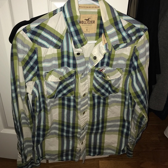 Hollister men's shirt snap front button down small